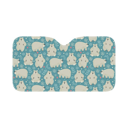 Bear Pattern Print Design BE04 Car Sun Shade-JorJune