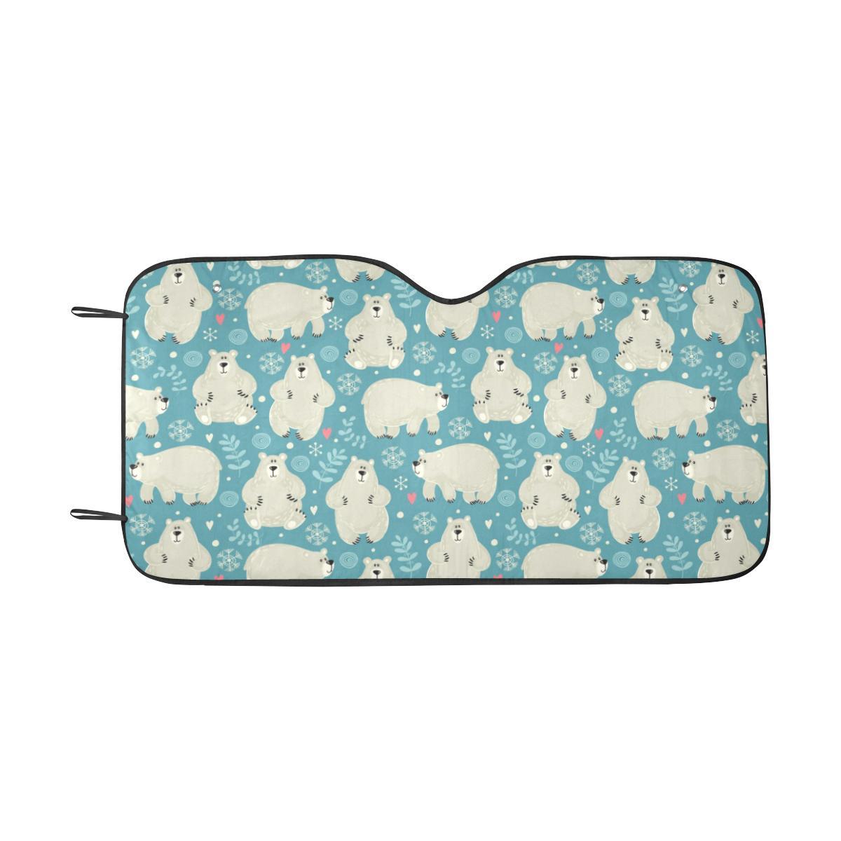 Bear Pattern Print Design BE04 Car Sun Shade-JorJune