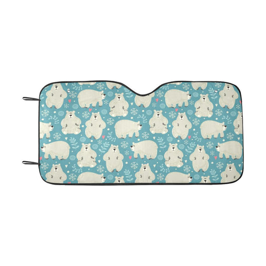 Bear Pattern Print Design BE04 Car Sun Shade-JorJune