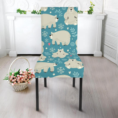 Bear Pattern Print Design BE04 Dining Chair Slipcover-JORJUNE.COM