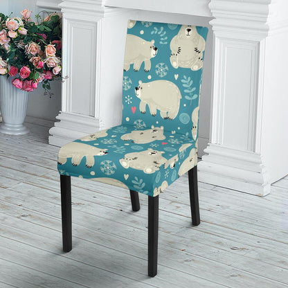 Bear Pattern Print Design BE04 Dining Chair Slipcover-JORJUNE.COM