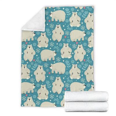 Bear Pattern Print Design BE04 Fleece Blankete