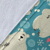 Bear Pattern Print Design BE04 Fleece Blankete