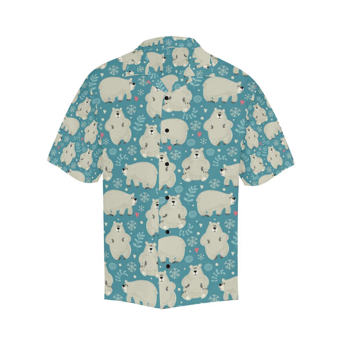 Bear Pattern Print Design BE04 Men Hawaiian Shirt-JorJune