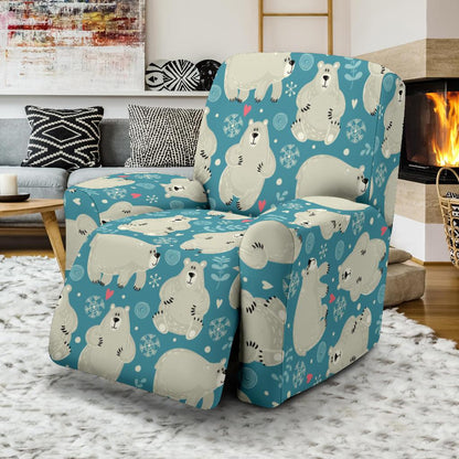 Bear Pattern Print Design BE04 Recliner Slipcover-JORJUNE.COM