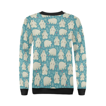 Bear Pattern Print Design BE04 Women Long Sleeve Sweatshirt-JorJune