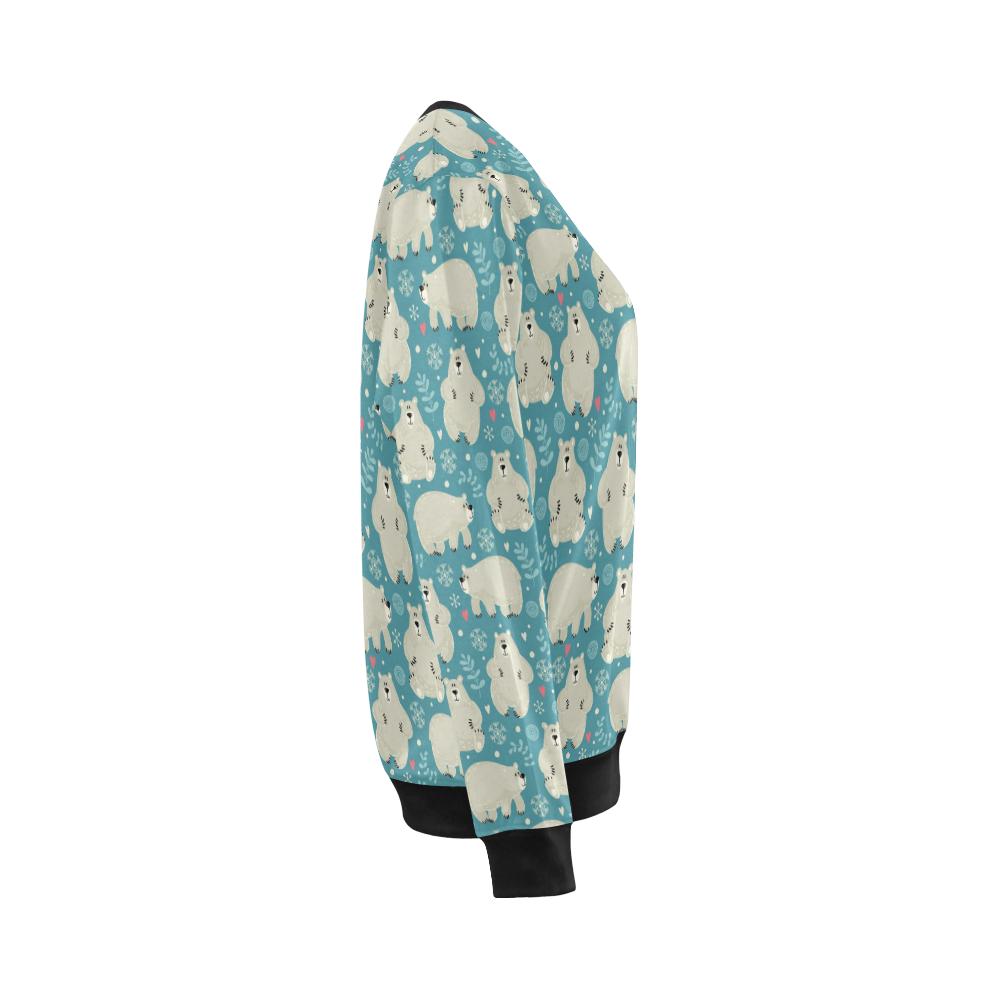 Bear Pattern Print Design BE04 Women Long Sleeve Sweatshirt-JorJune