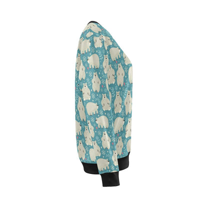 Bear Pattern Print Design BE04 Women Long Sleeve Sweatshirt-JorJune