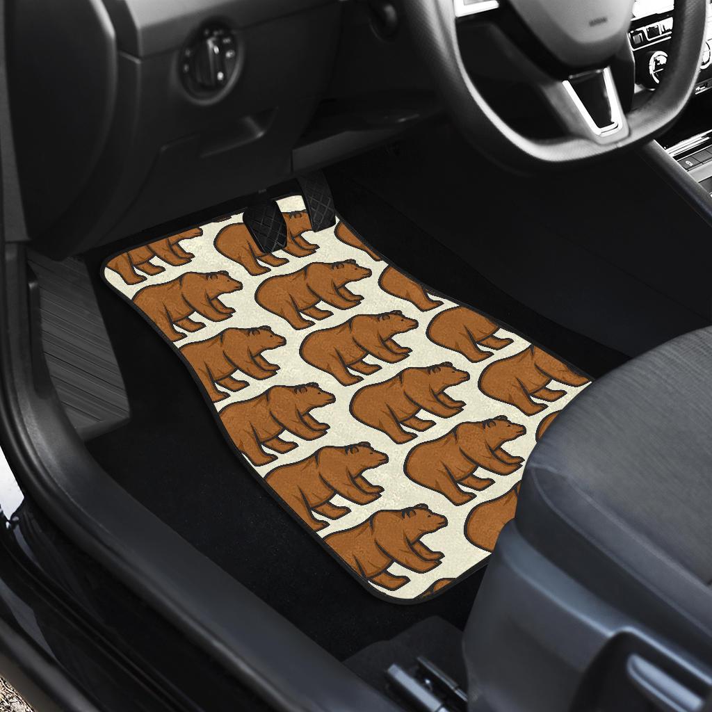 Bear Pattern Print Design BE05 Car Floor Mats-JorJune