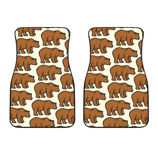 Bear Pattern Print Design BE05 Car Floor Mats-JorJune