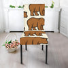 Bear Pattern Print Design BE05 Dining Chair Slipcover-JORJUNE.COM