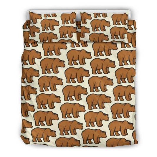 Bear Pattern Print Design BE05 Duvet Cover Bedding Set-JORJUNE.COM