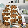 Bear Pattern Print Design BE05 Fleece Blankete