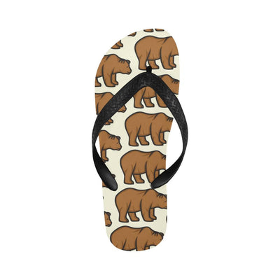 Bear Pattern Print Design BE05 Flip Flops-JorJune