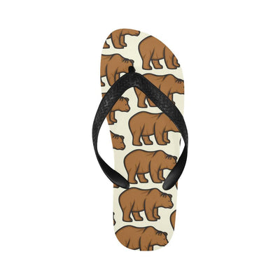 Bear Pattern Print Design BE05 Flip Flops-JorJune