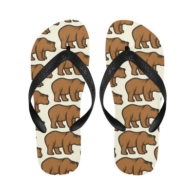 Bear Pattern Print Design BE05 Flip Flops-JorJune