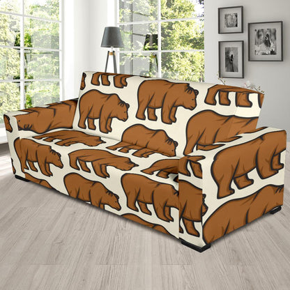Bear Pattern Print Design BE05 Sofa Slipcover-JORJUNE.COM