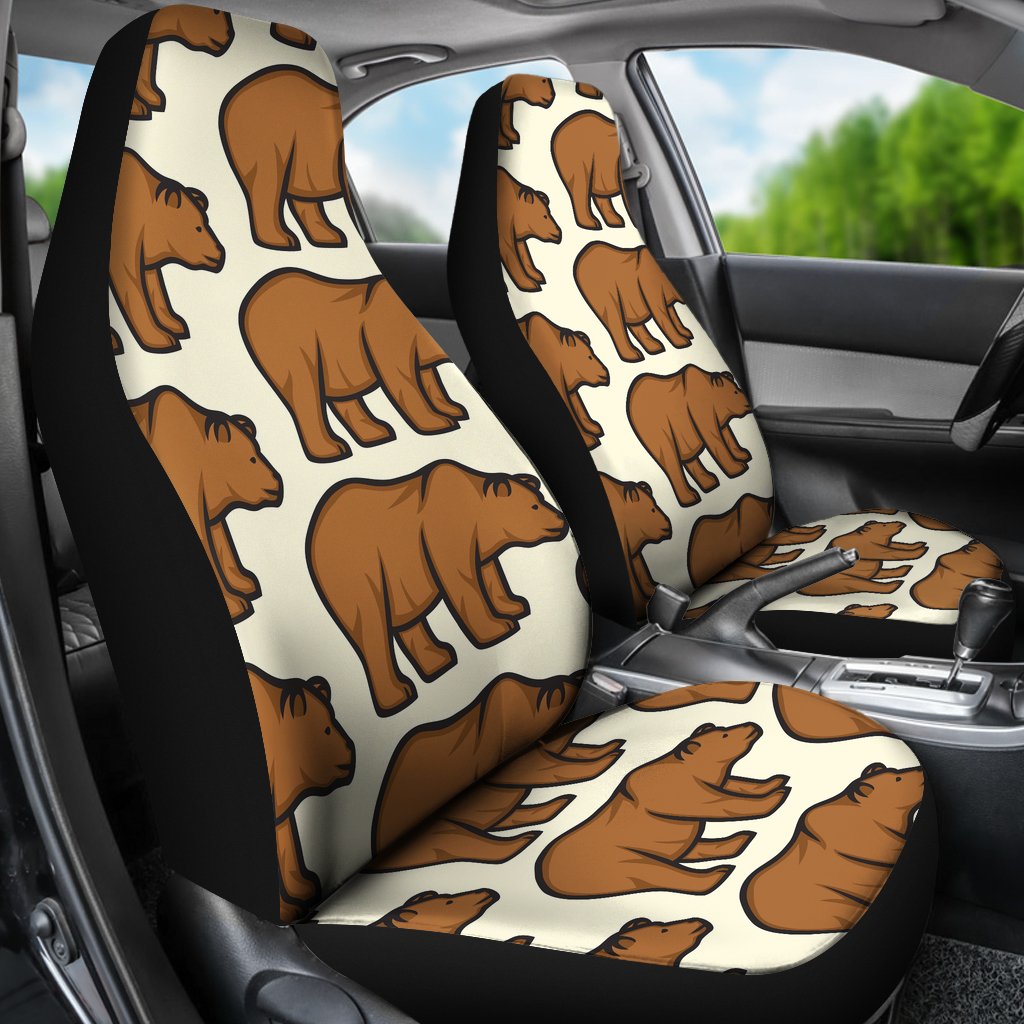 Bear Pattern Print Design BE05 Universal Fit Car Seat Covers