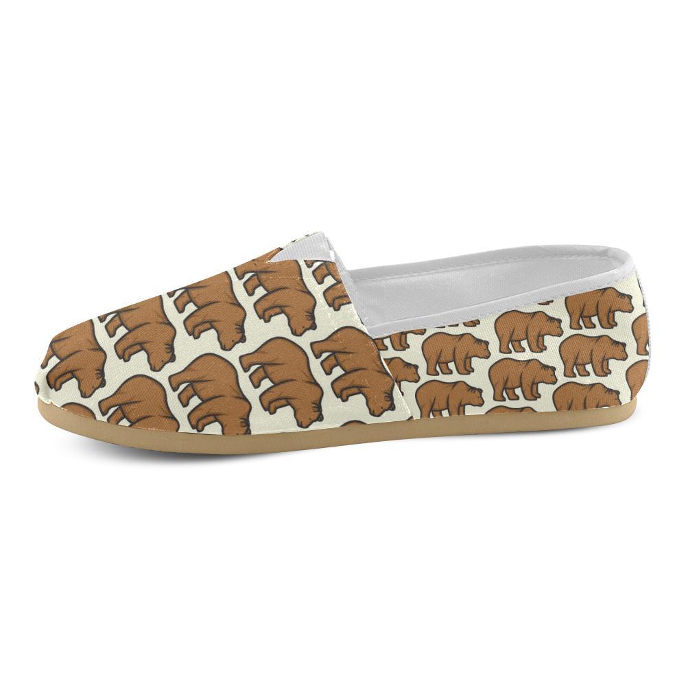 Bear Pattern Print Design BE05 Women Casual Shoes-JorJune.com