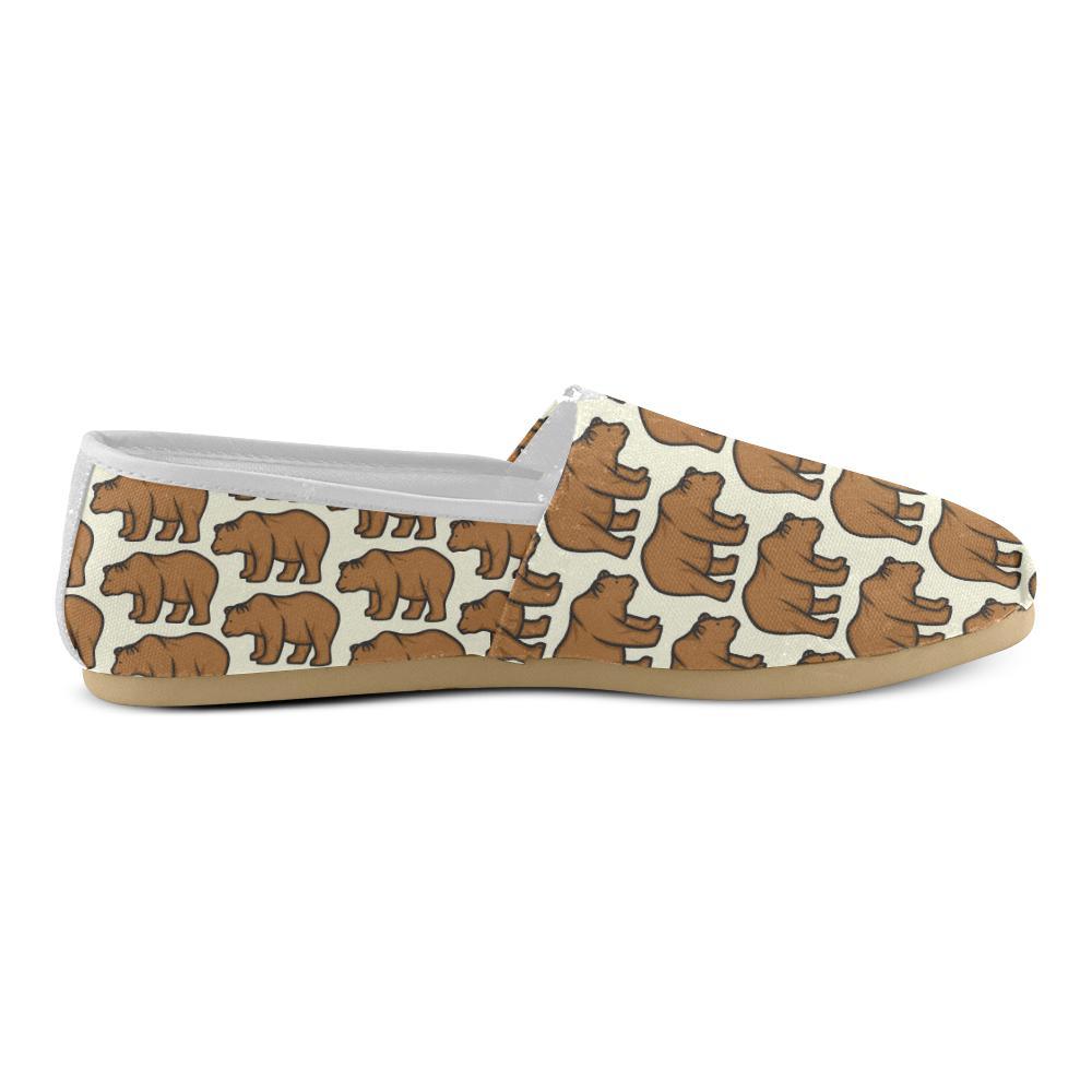 Bear Pattern Print Design BE05 Women Casual Shoes-JorJune.com