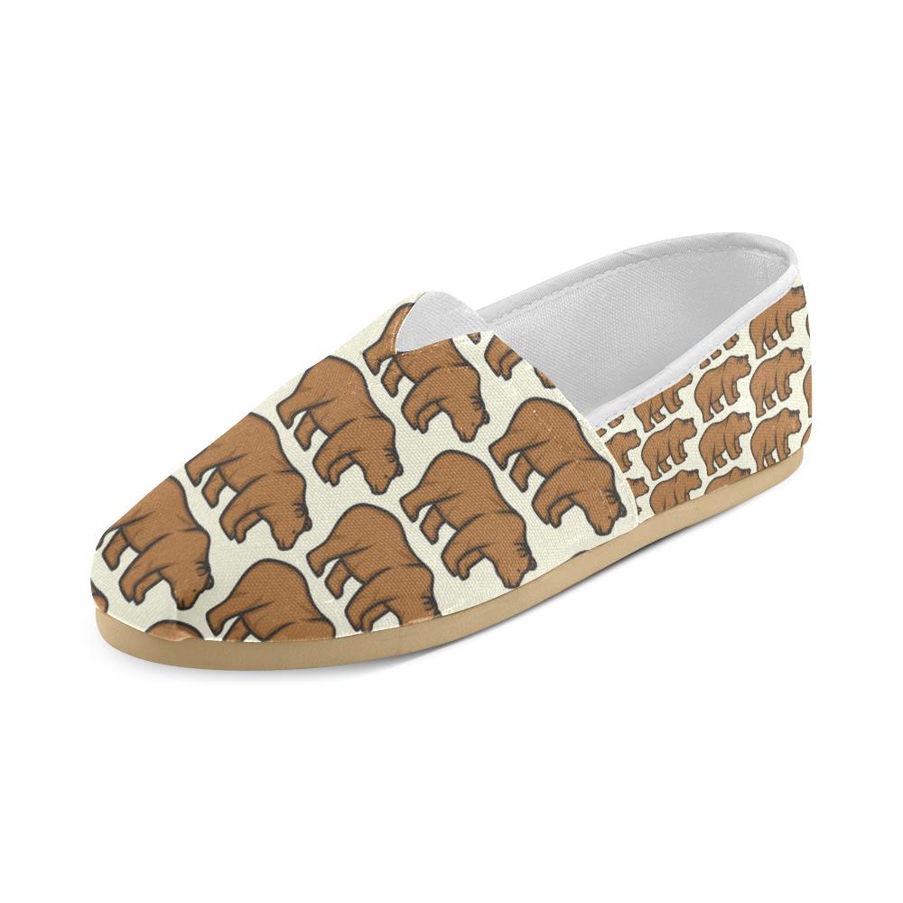 Bear Pattern Print Design BE05 Women Casual Shoes-JorJune.com