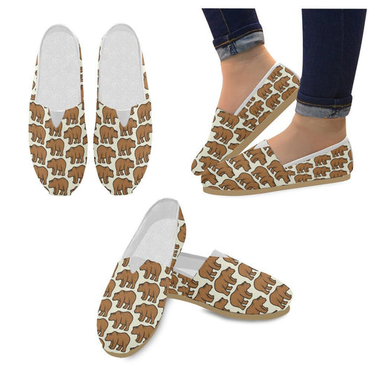Bear Pattern Print Design BE05 Women Casual Shoes-JorJune.com