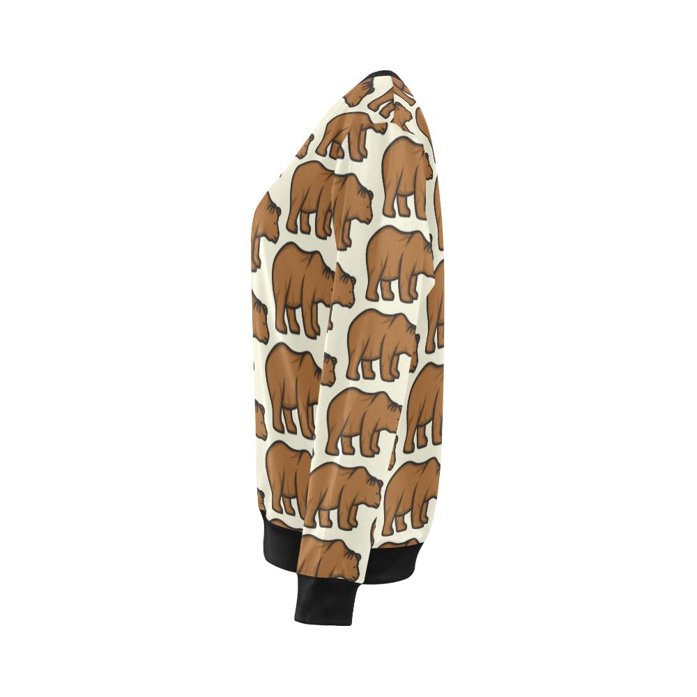 Bear Pattern Print Design BE05 Women Long Sleeve Sweatshirt-JorJune