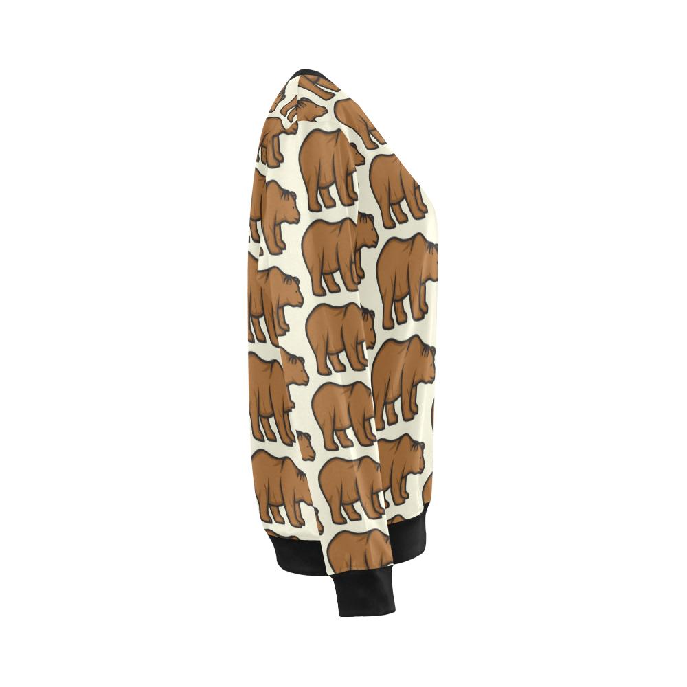 Bear Pattern Print Design BE05 Women Long Sleeve Sweatshirt-JorJune