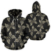 Beautiful Butterfly Pattern All Over Zip Up Hoodie
