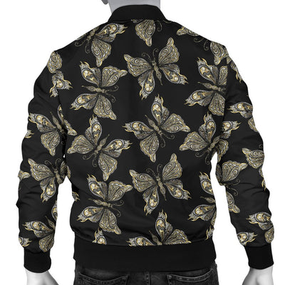 Beautiful Butterfly Pattern Men Casual Bomber Jacket-JorJune