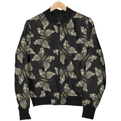 Beautiful Butterfly Pattern Men Casual Bomber Jacket-JorJune