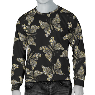 Beautiful Butterfly Pattern Men Crewneck Sweatshirt