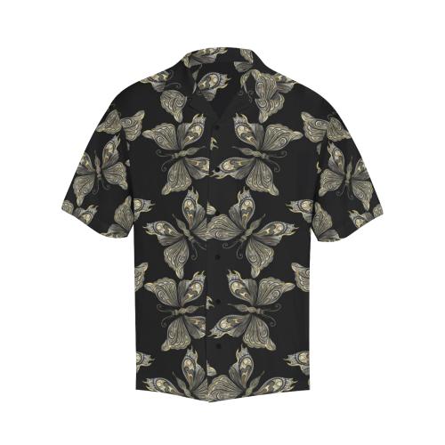 Beautiful Butterfly Pattern Men Hawaiian Shirt