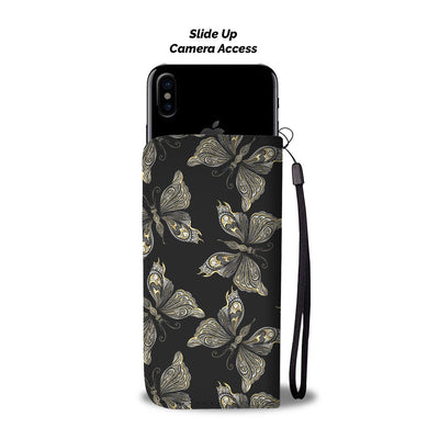 Beautiful Butterfly Pattern Wallet Phone Case