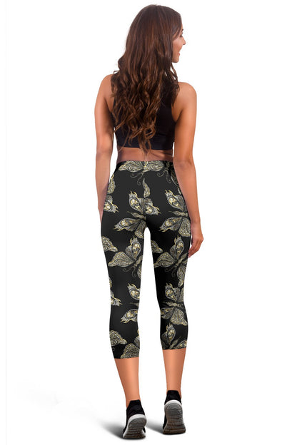 Beautiful Butterfly Pattern Women Capris