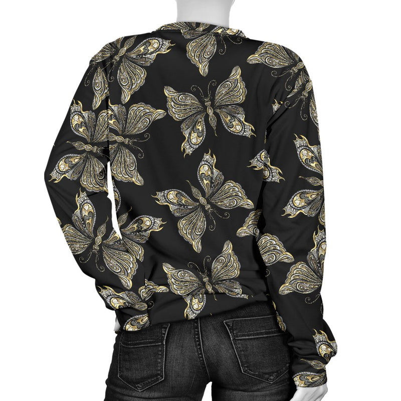 Beautiful Butterfly Pattern Women Crewneck Sweatshirt