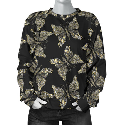 Beautiful Butterfly Pattern Women Crewneck Sweatshirt