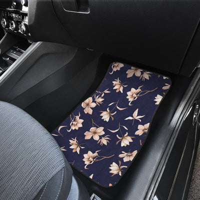 Beautiful Floral Pattern Front and Back Car Floor Mats