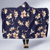 Beautiful Floral Pattern Hooded Blanket-JORJUNE.COM