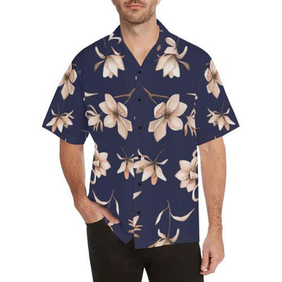 Beautiful Floral Pattern Men Hawaiian Shirt