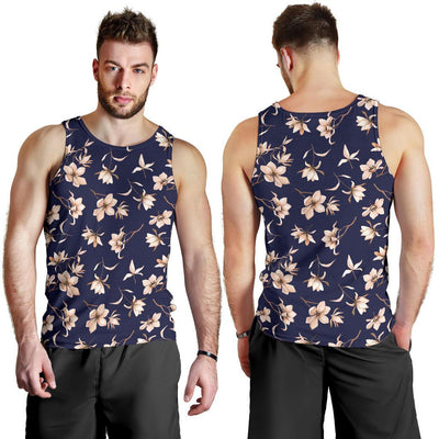 Beautiful Floral Pattern Men Tank Top