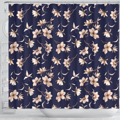 Beautiful Floral Pattern Shower Curtain