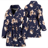 Beautiful Floral Pattern Women Bath Robe