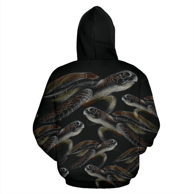 Beautiful Sea Turtle Print All Over Print Hoodie