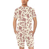 Tiki Tribal Mask Palm Tree Men's Romper