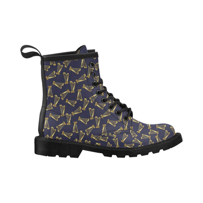 Harp Print Design LKS401 Women's Boots