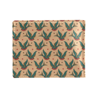 Old School Tattoo Swallow Design Men's ID Card Wallet