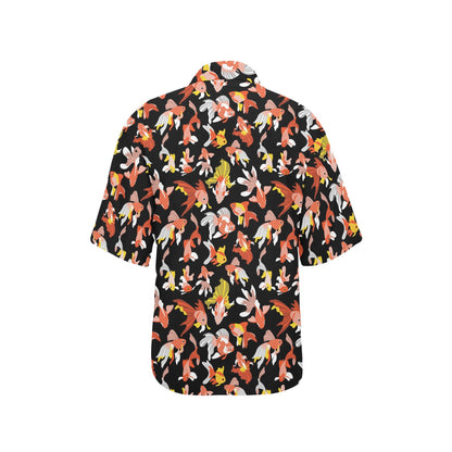 Goldfish Print Design LKS401 Women's Hawaiian Shirt