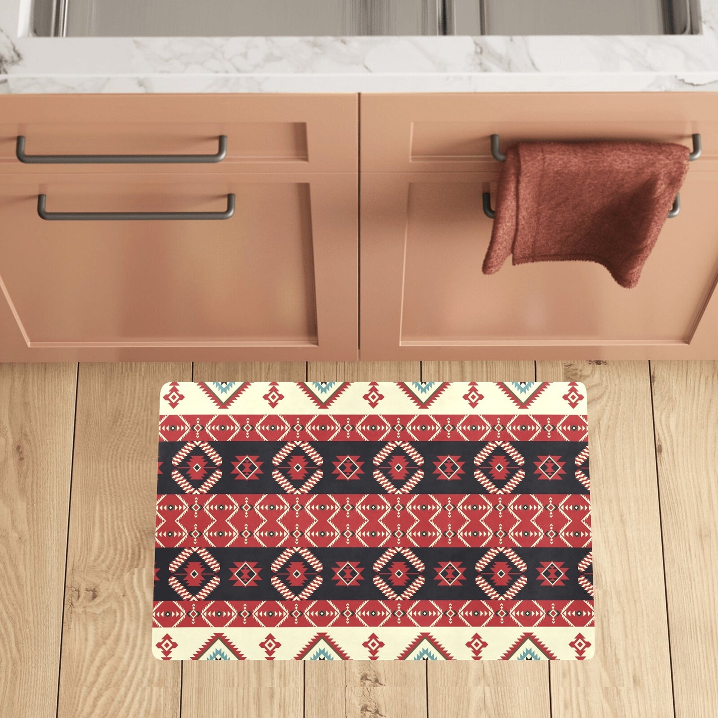 Navajo Pattern Print Design A05 Kitchen Mat