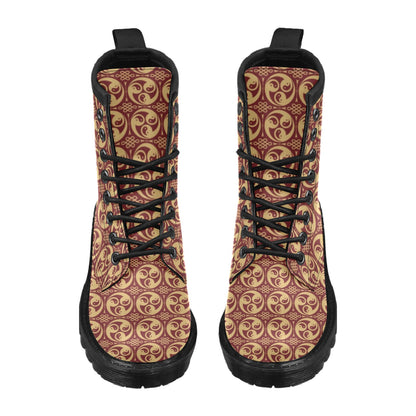 Yin Yang Style Pattern Design Print Women's Boots